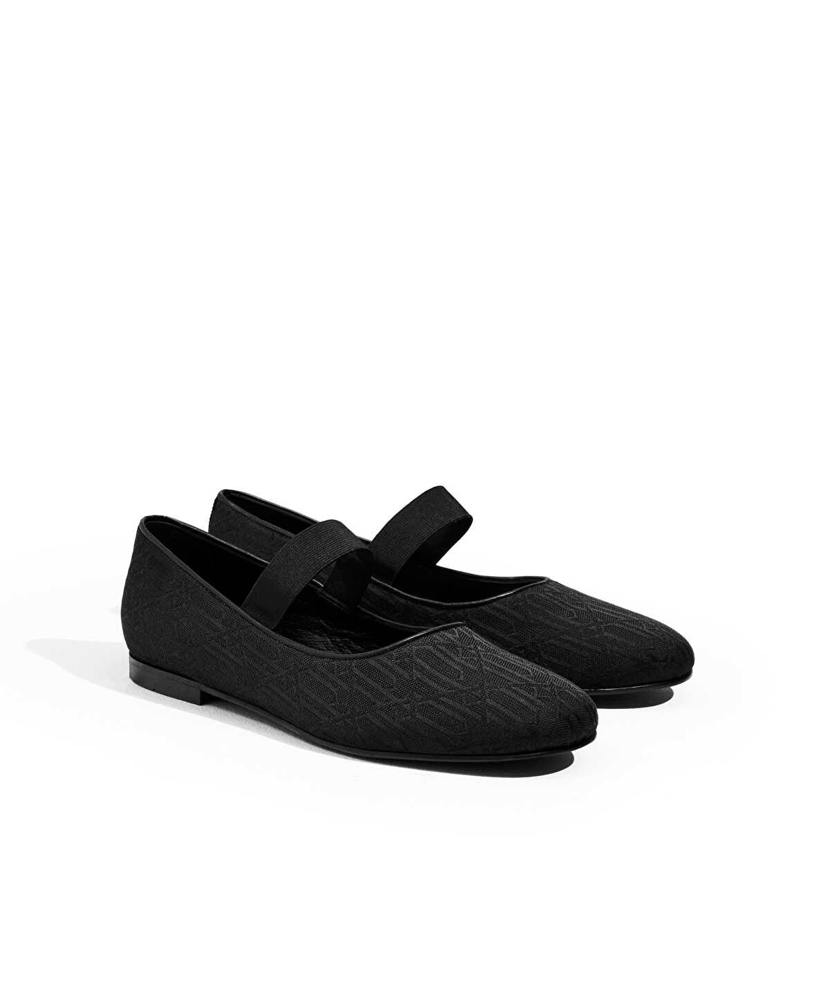 Monogram Jacquard Strappy Flats