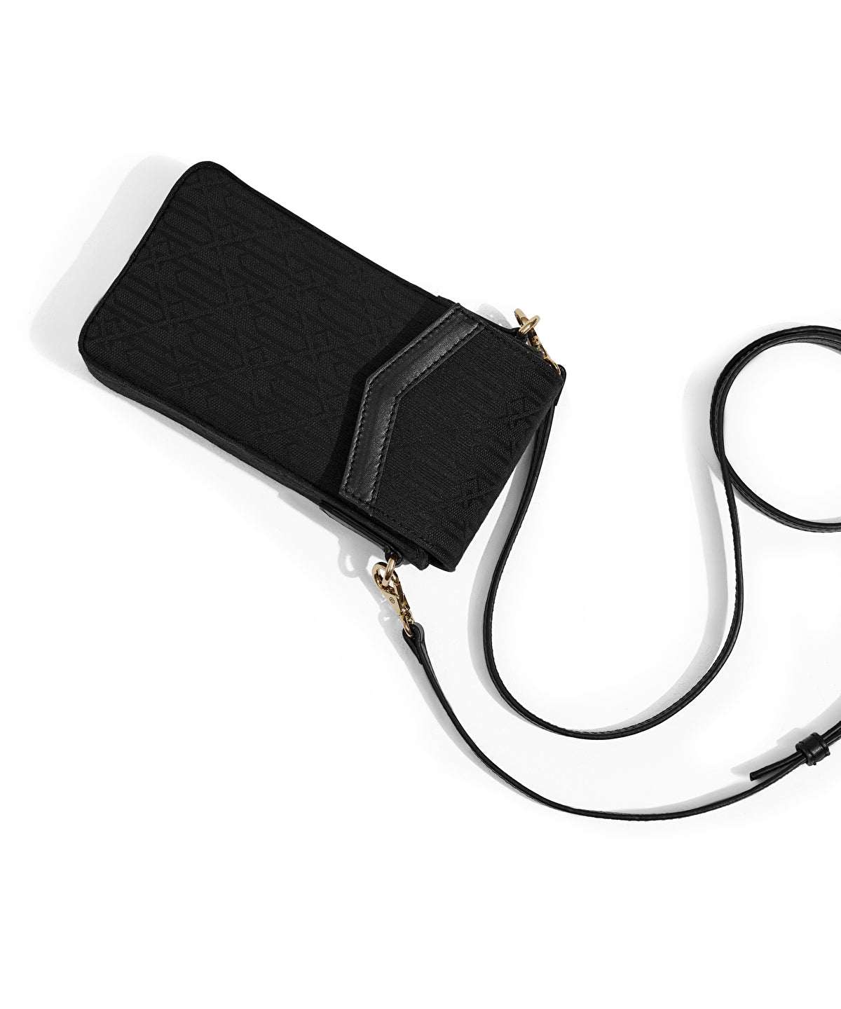 Monogram jacquard phone bag
