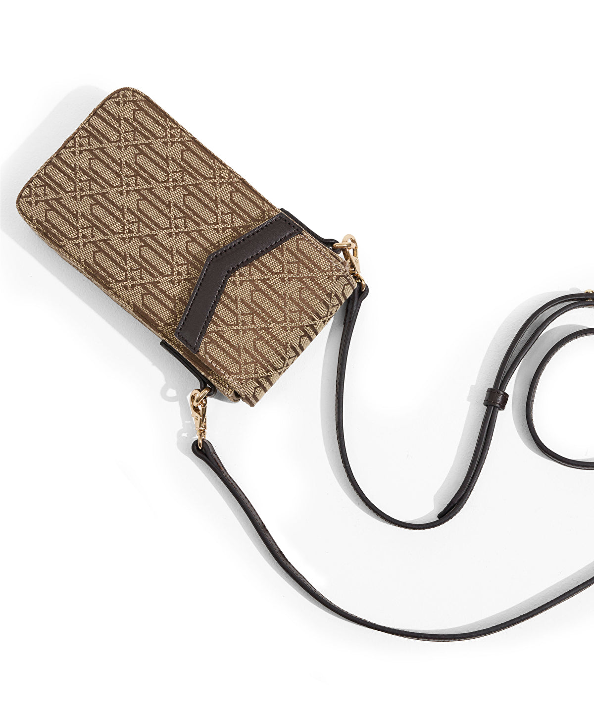 Monogram jacquard phone bag