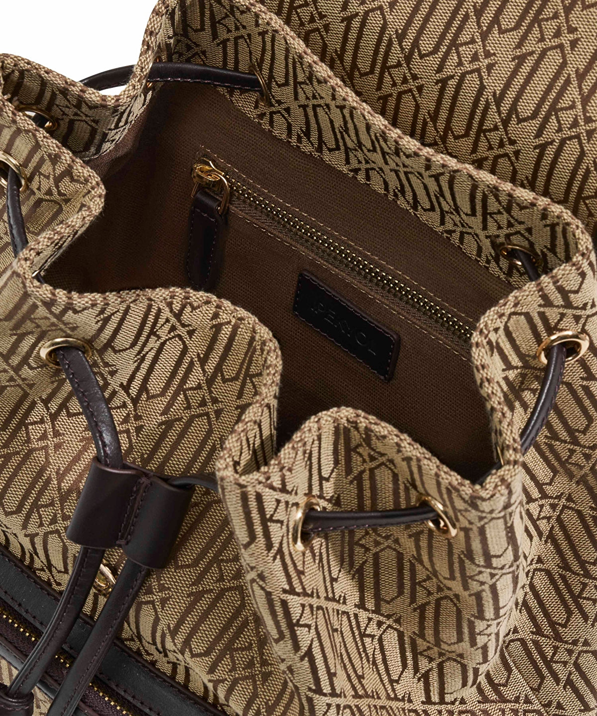 Monogram jacquard backpack