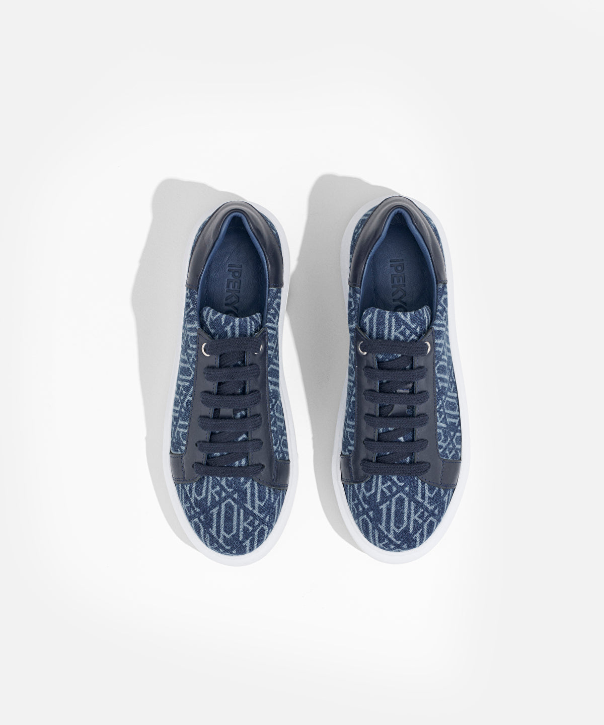 Zoomed Monogram Denim Sneakers