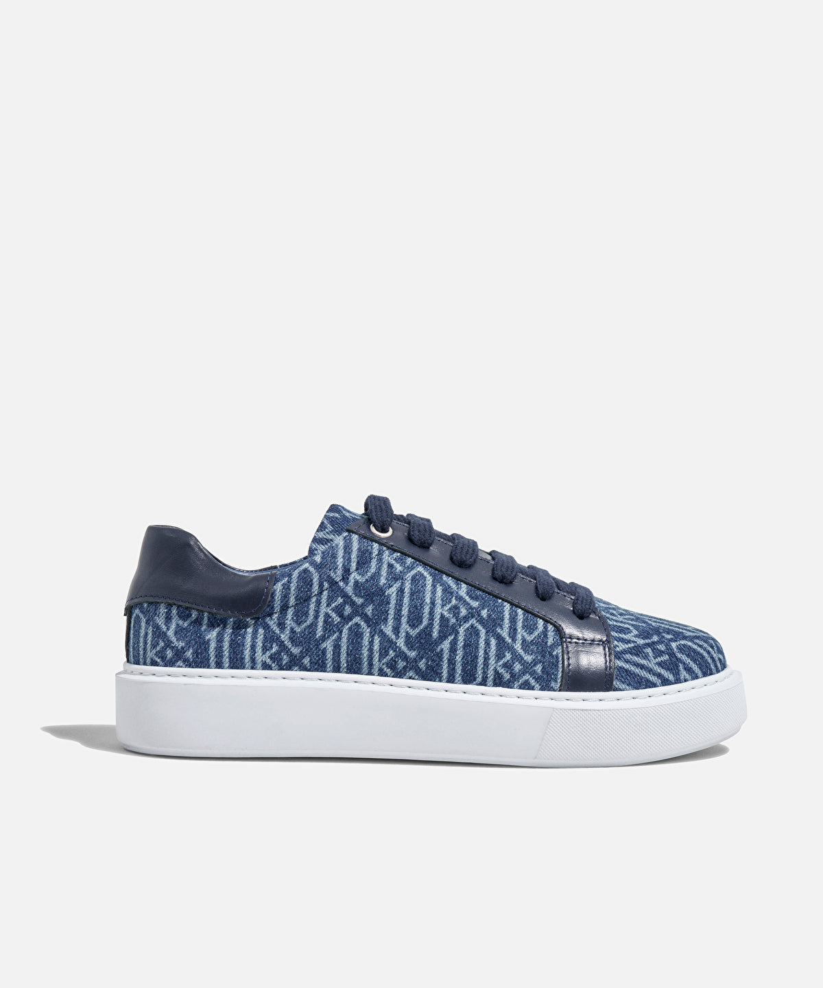 Zoomed Monogram Denim Sneakers