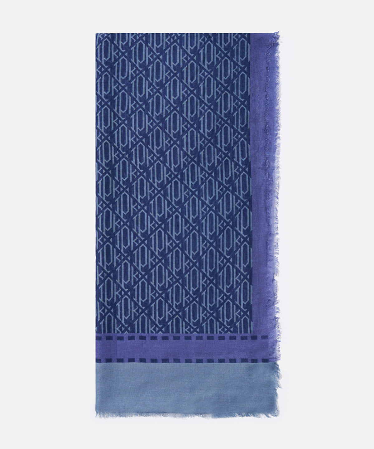 Zoomed Monogram Shawl 180X180 Cm