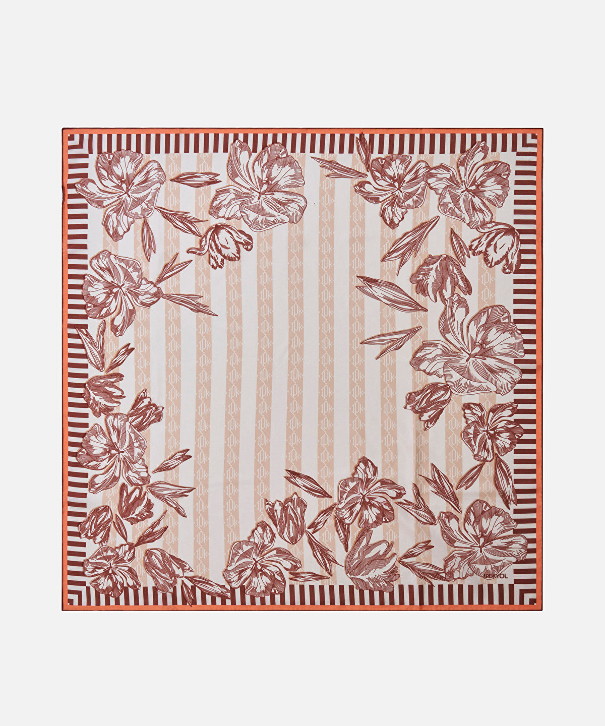 Zoomed 100% Silk Scarf 90X90 Cm