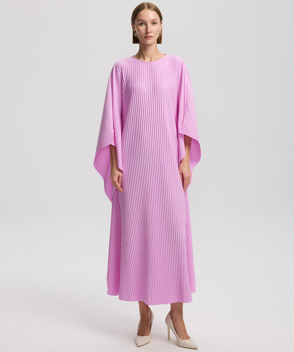 Pleated maxi dress