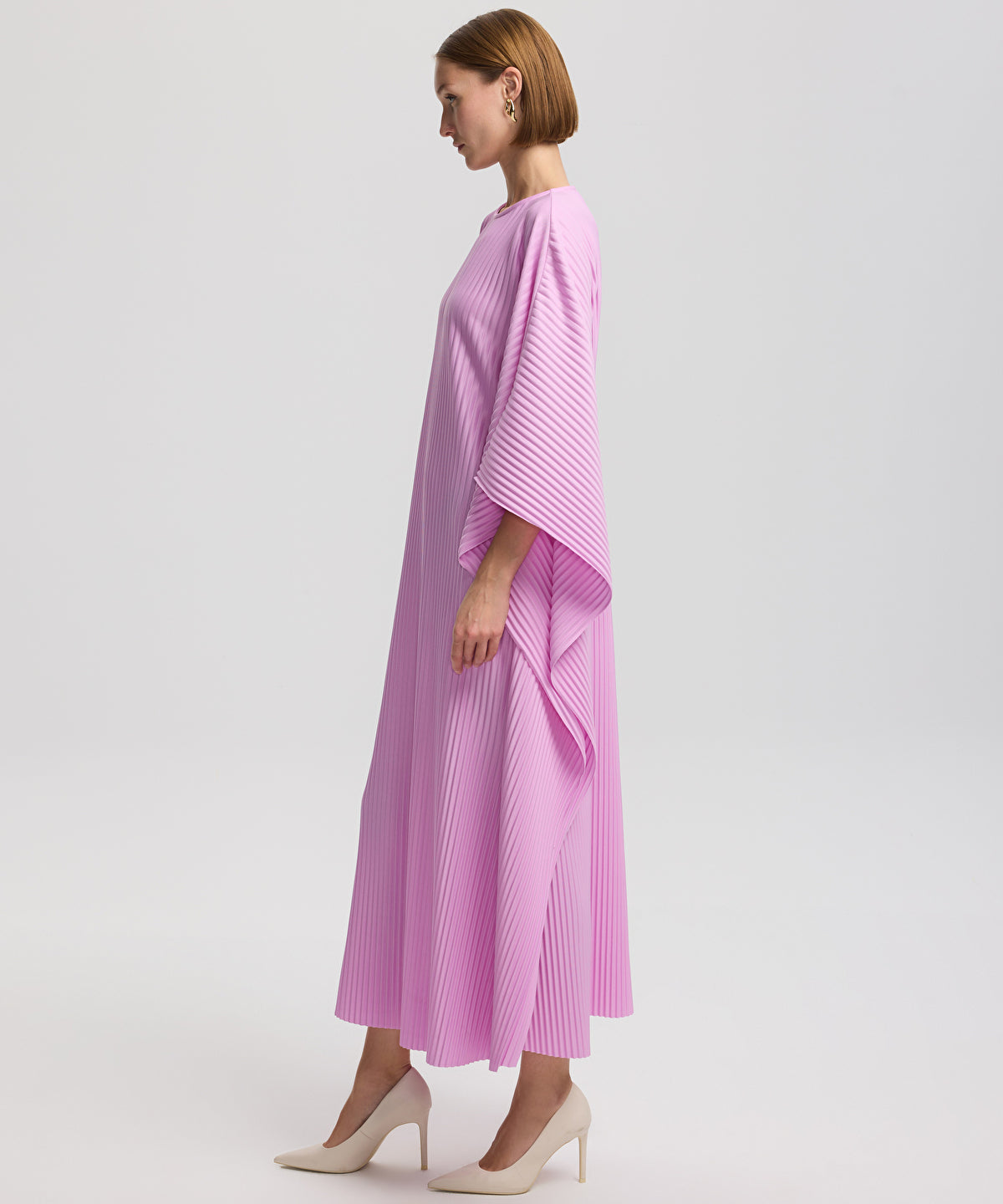 Pleated maxi dress