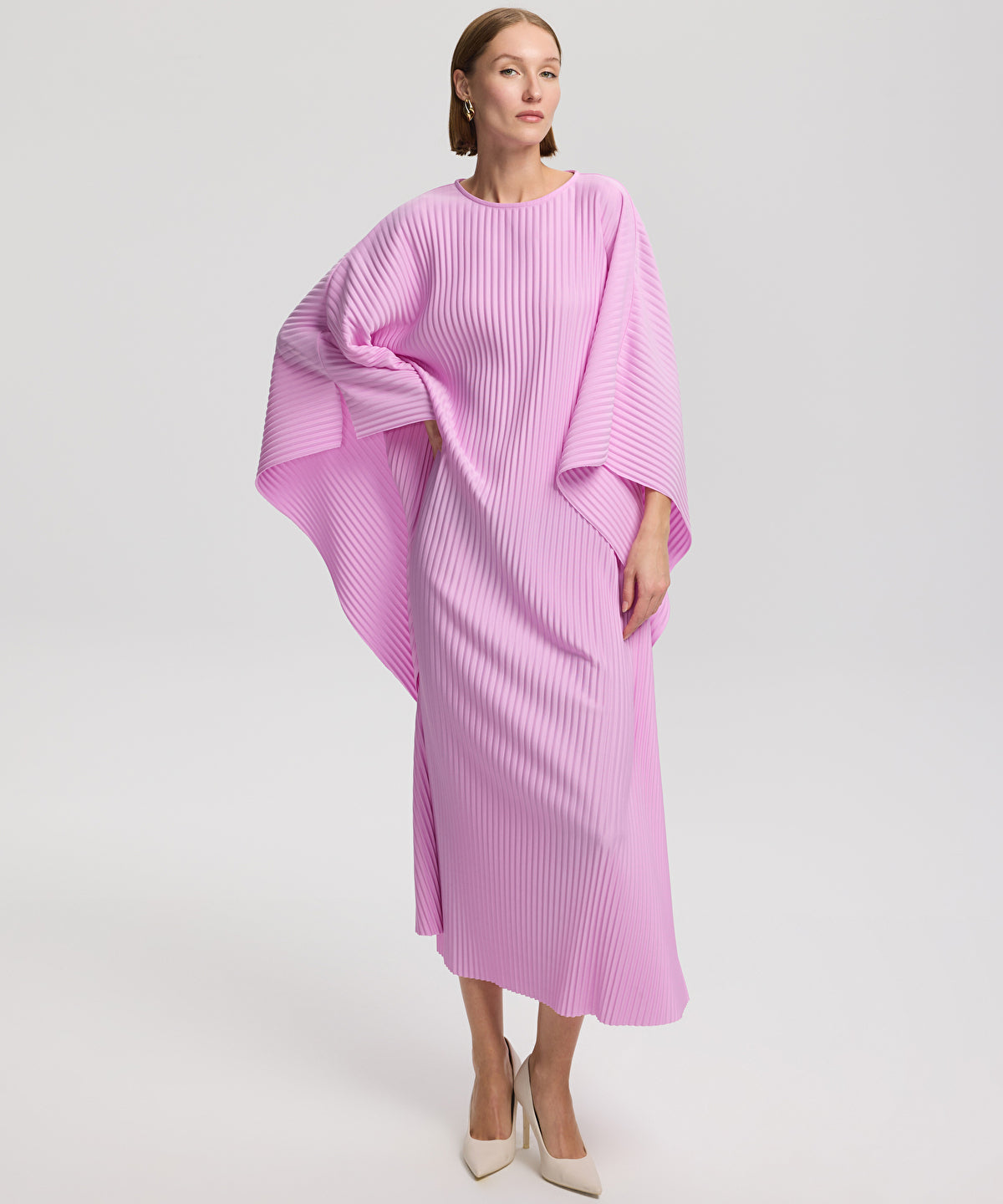 Pleated maxi dress