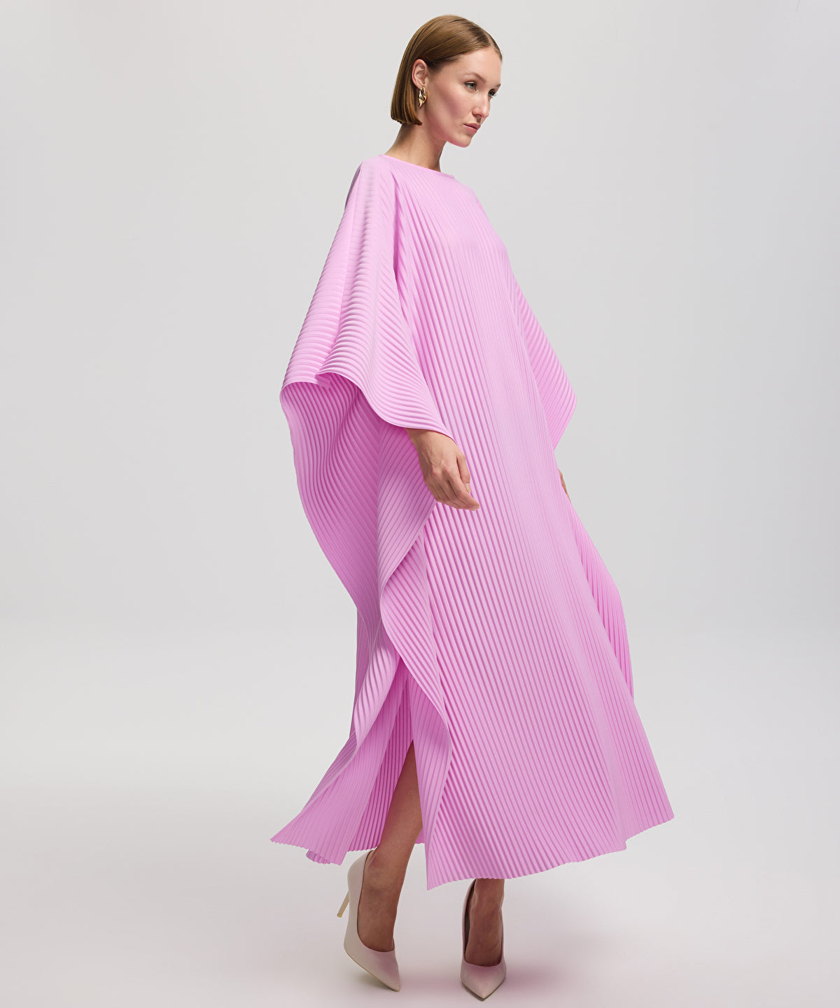 Pleated maxi dress