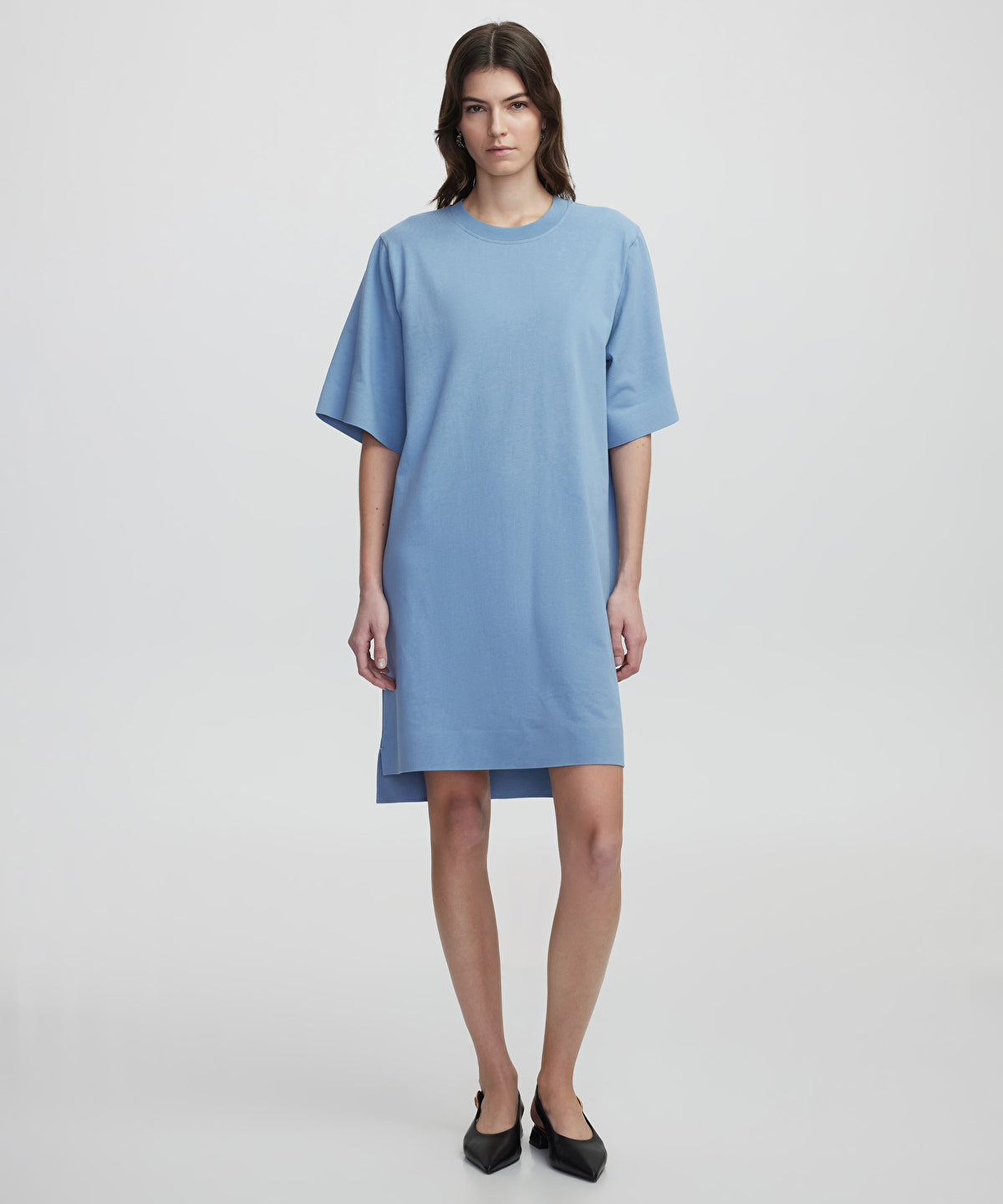 Relaxed fit combed cotton dress