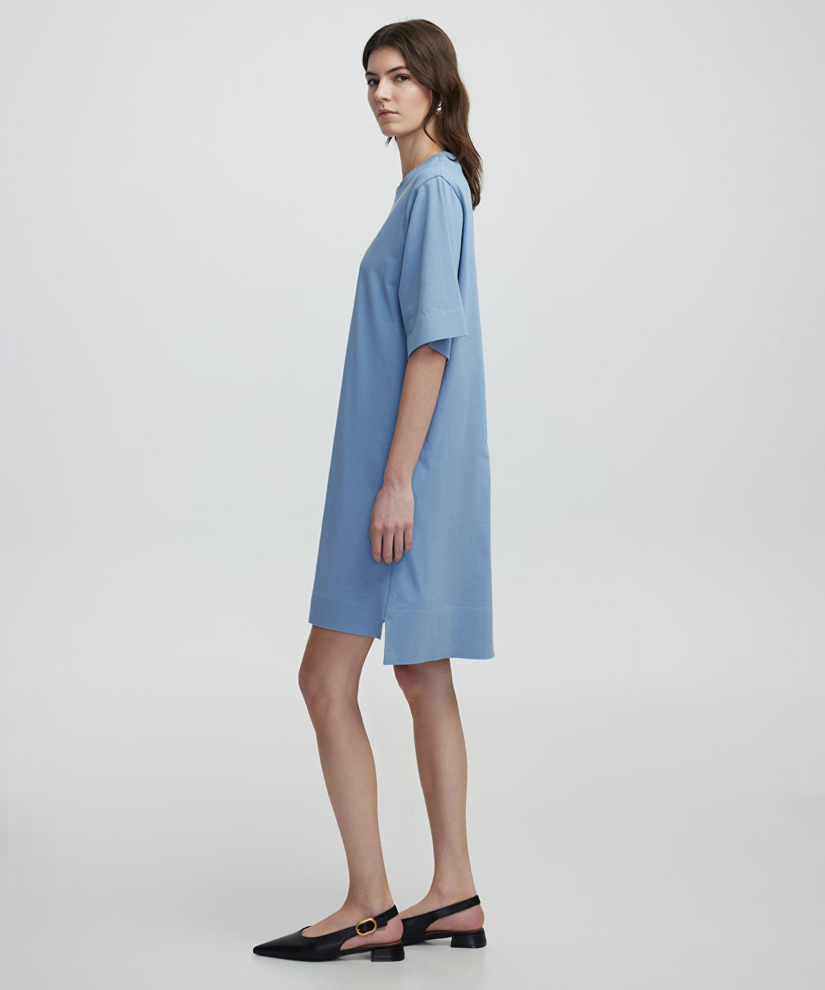 Relaxed fit combed cotton dress