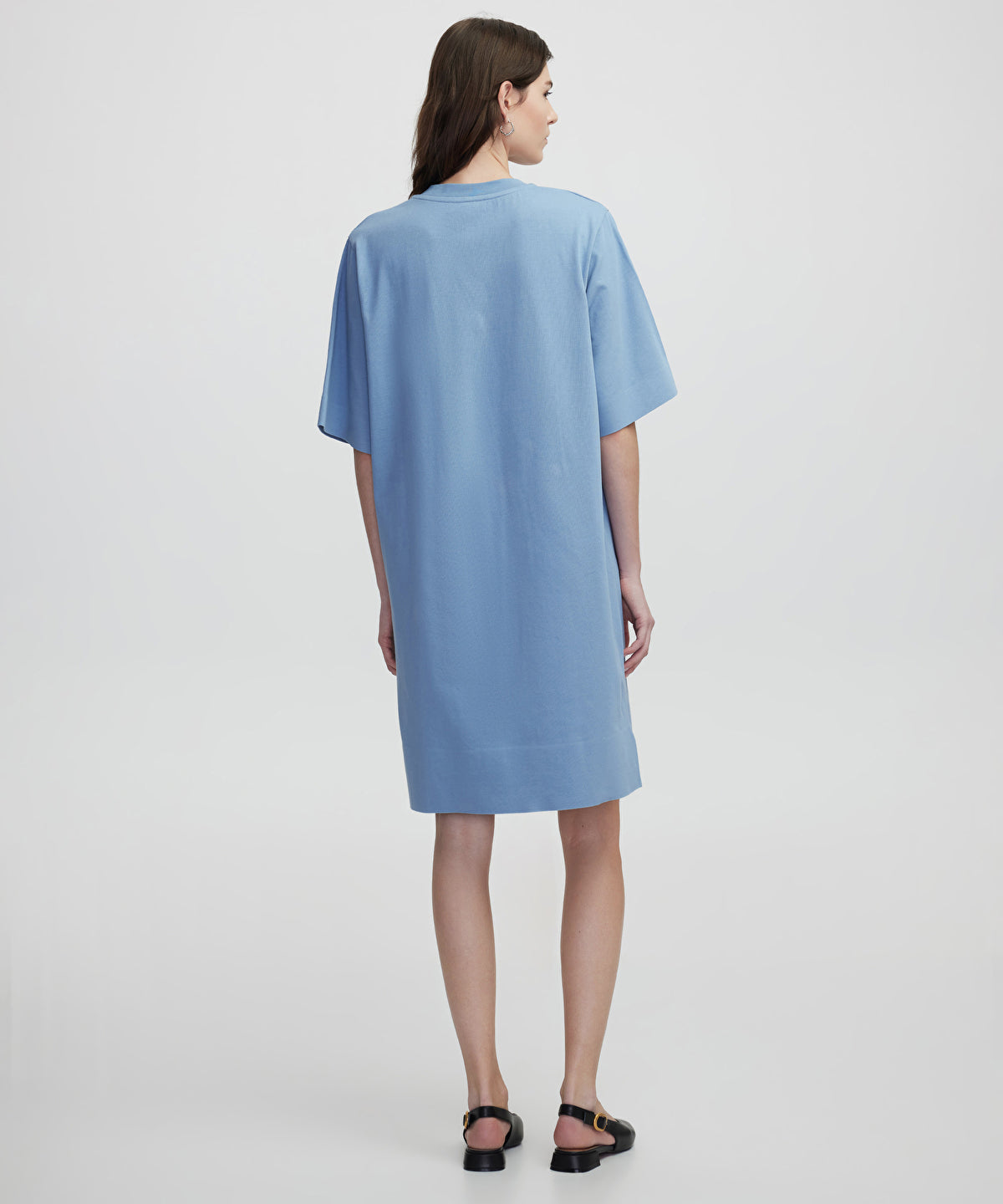 Relaxed fit combed cotton dress