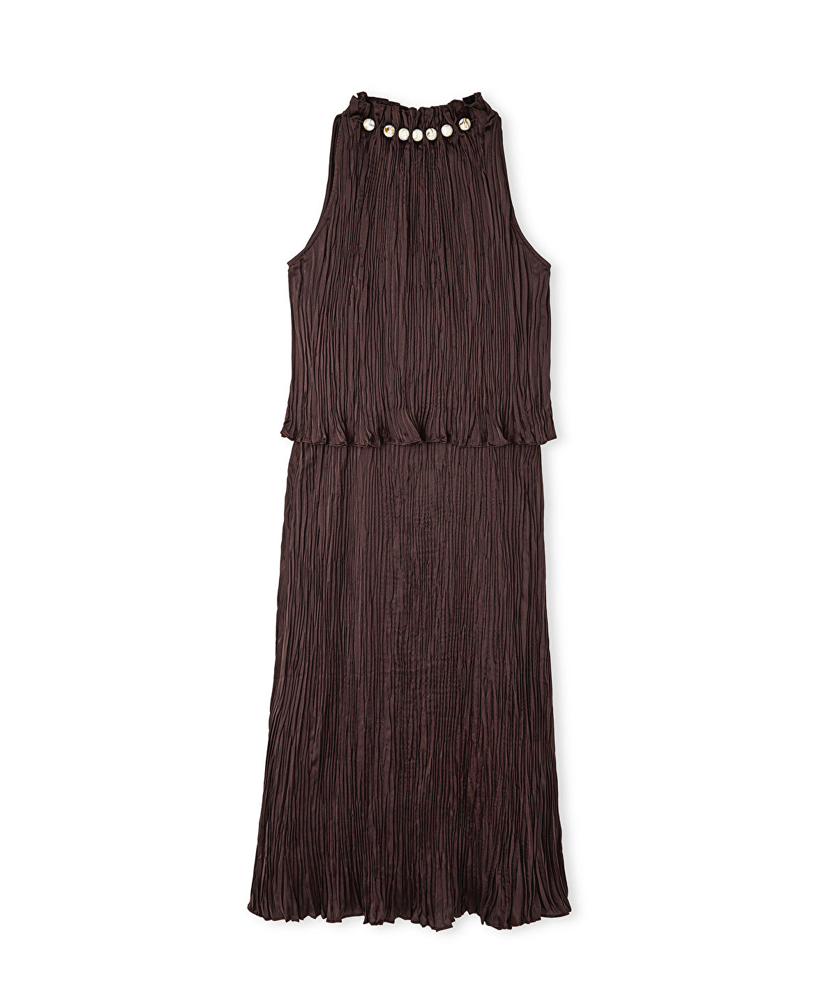 Halter neck midi dress