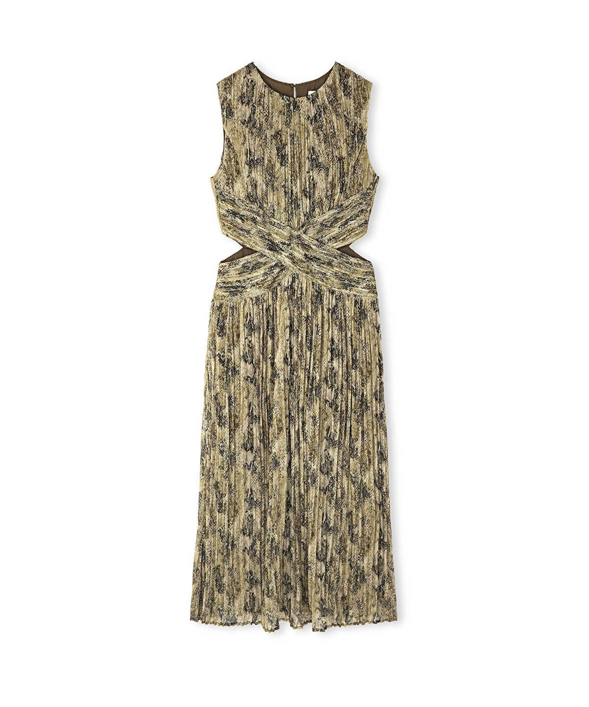 Patterned Chiffon Dress