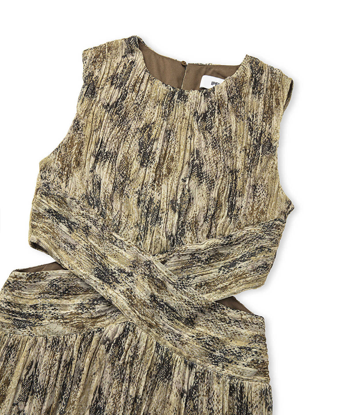 Patterned Chiffon Dress