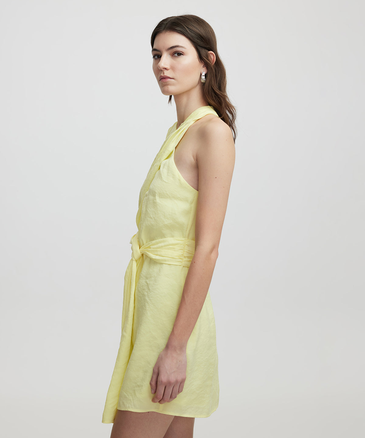 Halter neck mini dress
