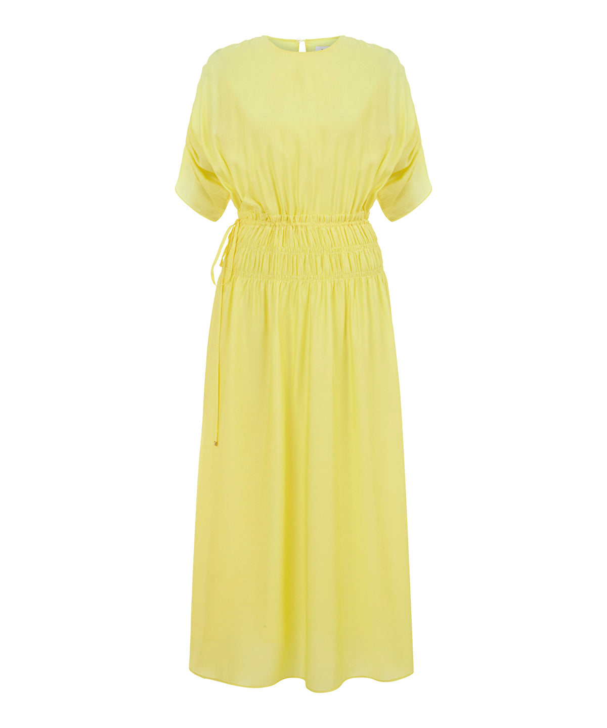 Drawstring detailed dress