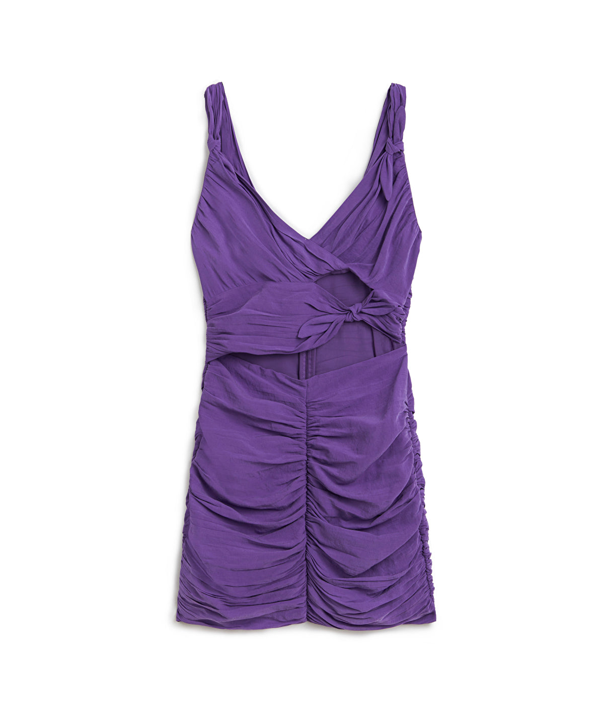 Draped Cut-Out Dress
