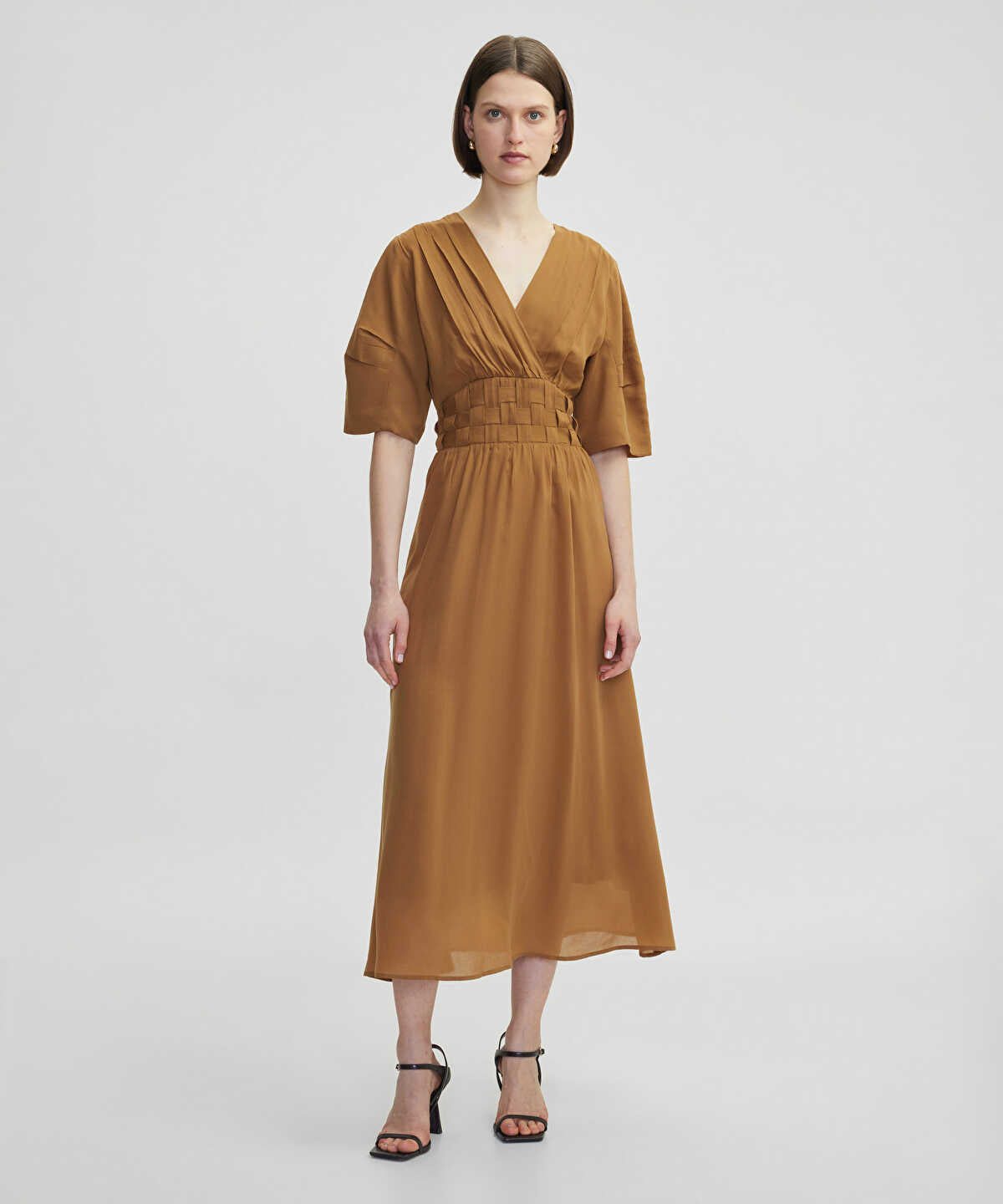 Draped Midi Dress