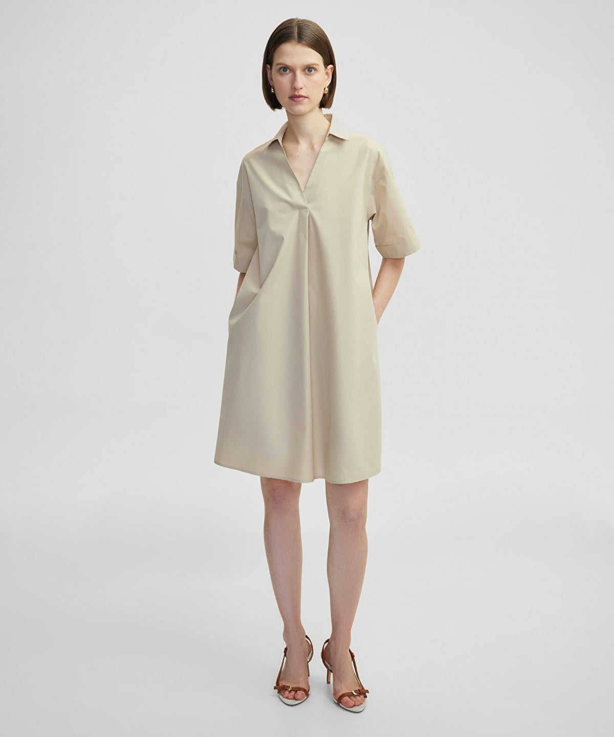 Zoomed Poplin Dress