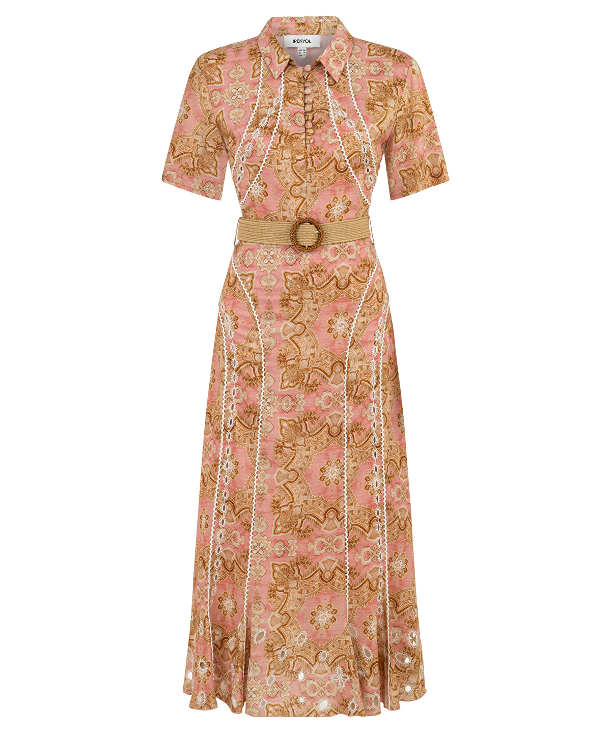 Belted Printed Dress