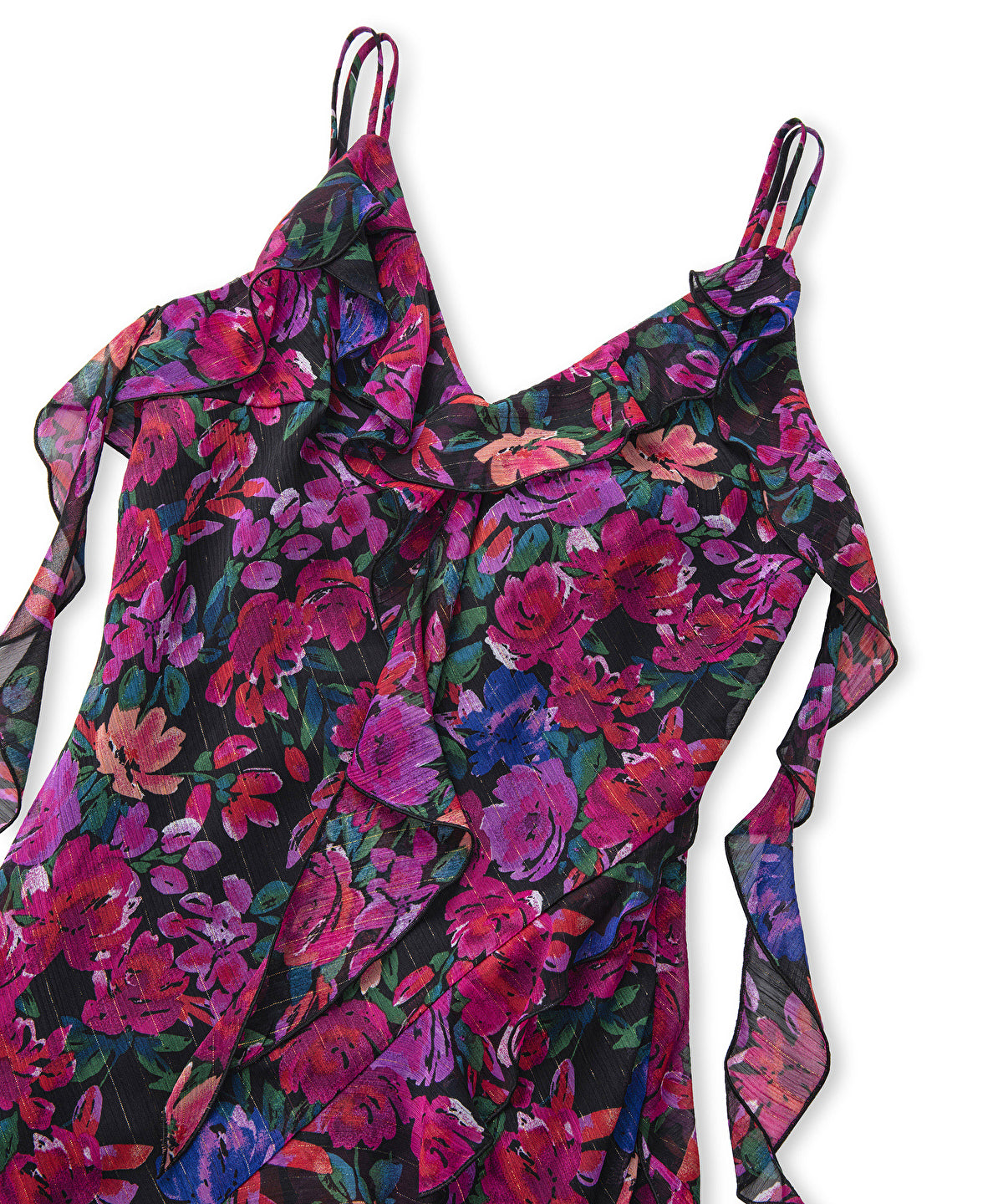 Floral Print Chiffon Dress