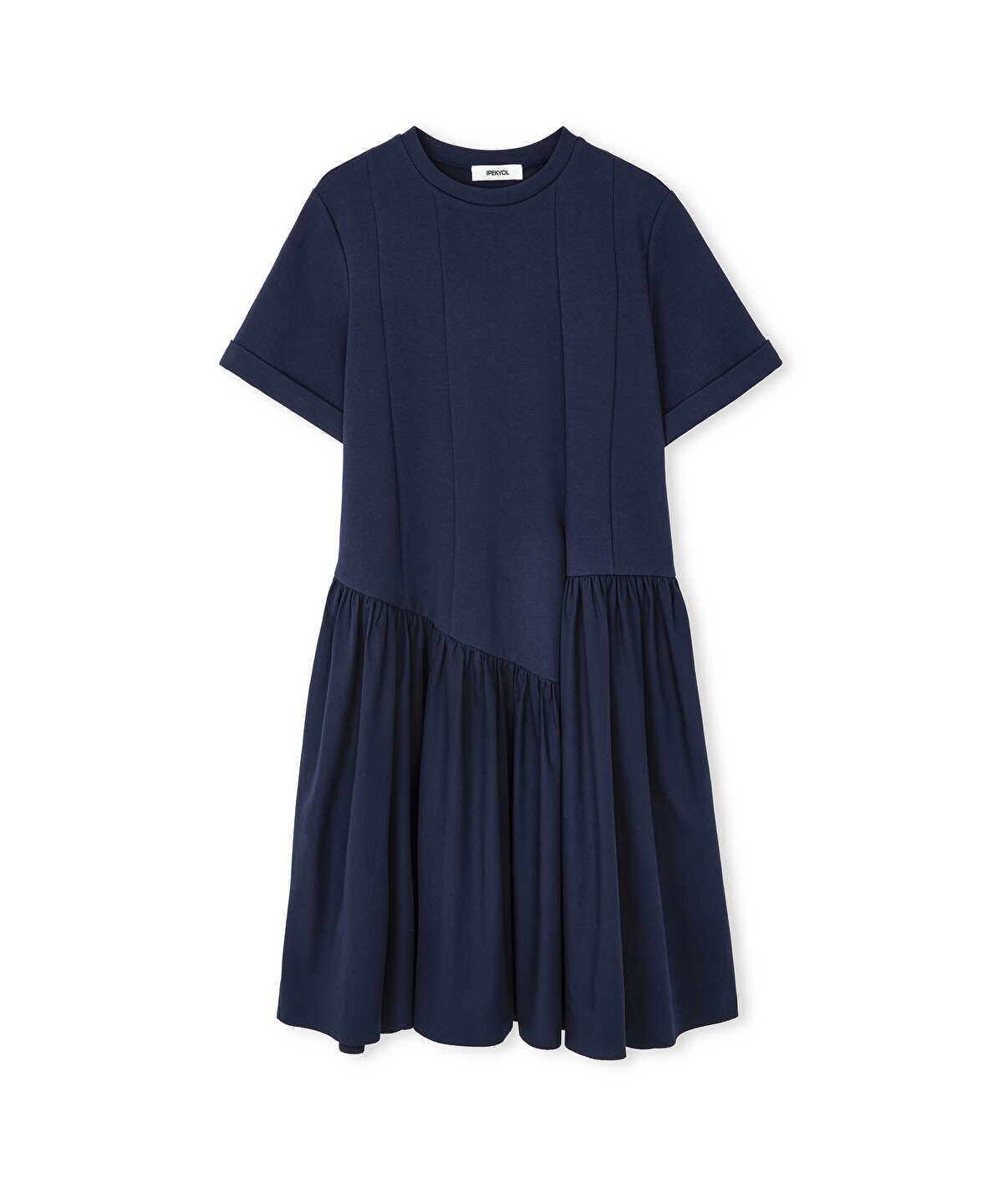 Asymmetric Gathered Dress