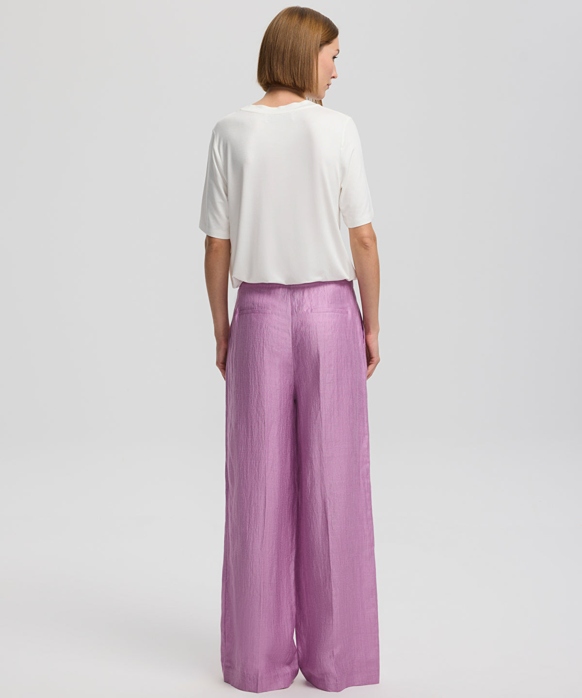 Zoomed Darted wide-leg trousers