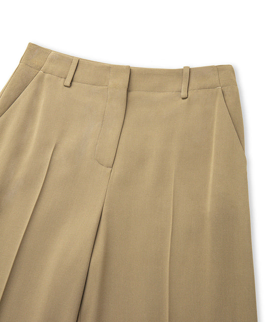 Wide-Leg Trousers With Belt