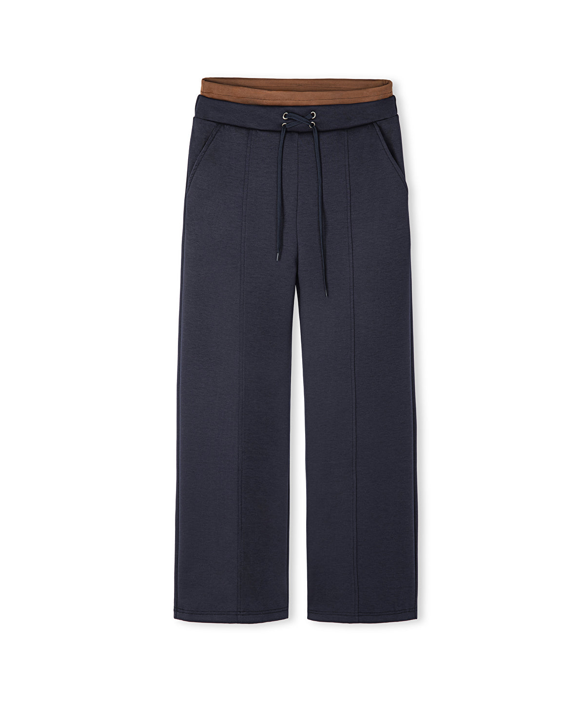 Contrast Waistband Trousers