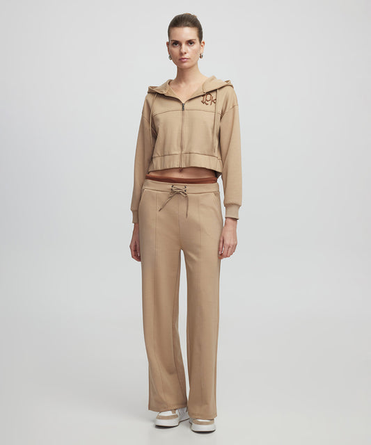 Contrast Waistband Trousers