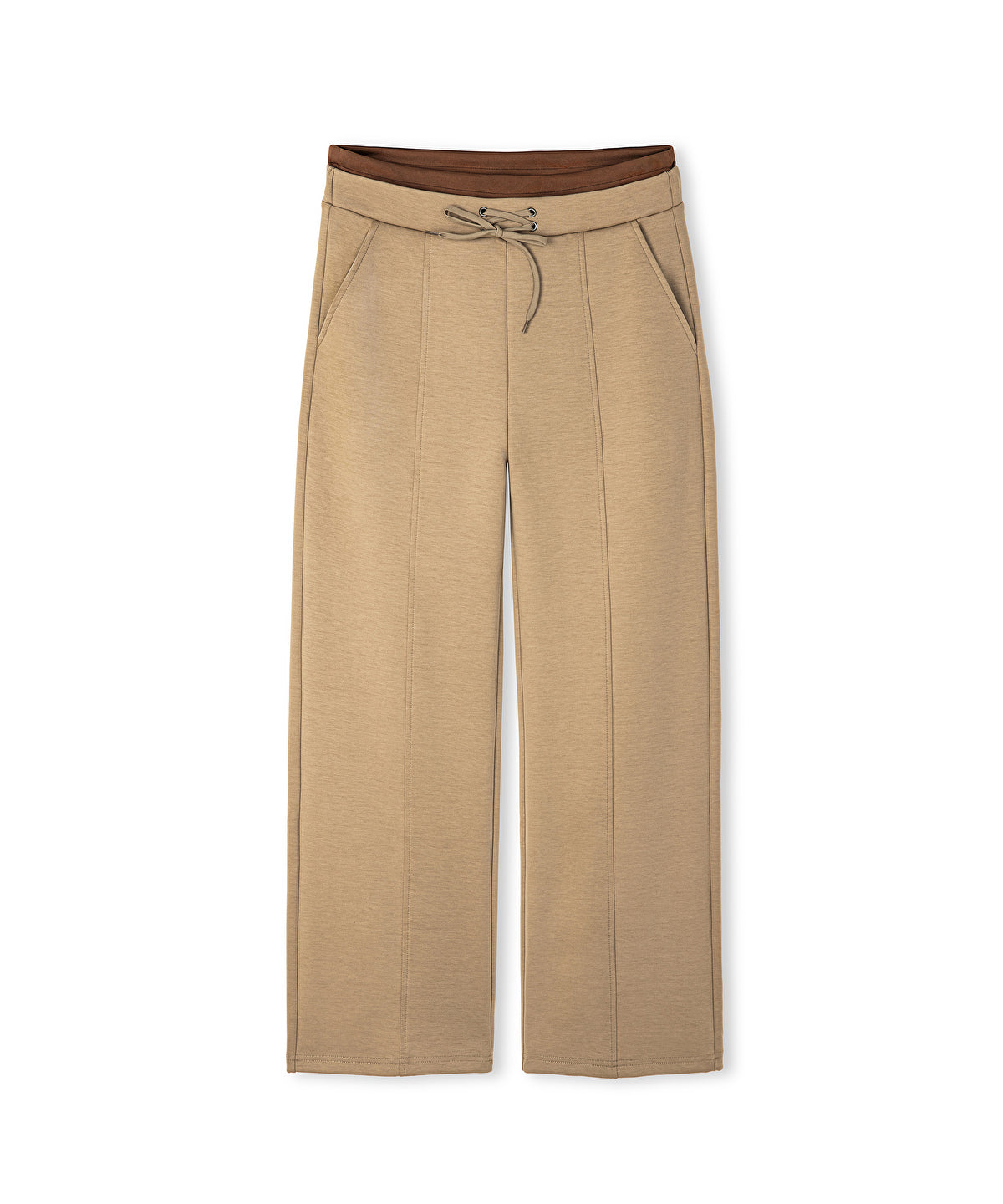 Contrast Waistband Trousers