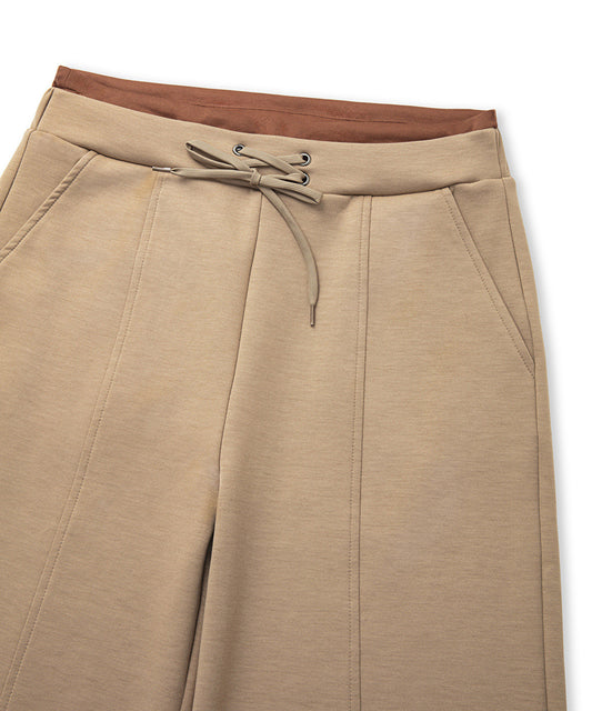 Contrast Waistband Trousers