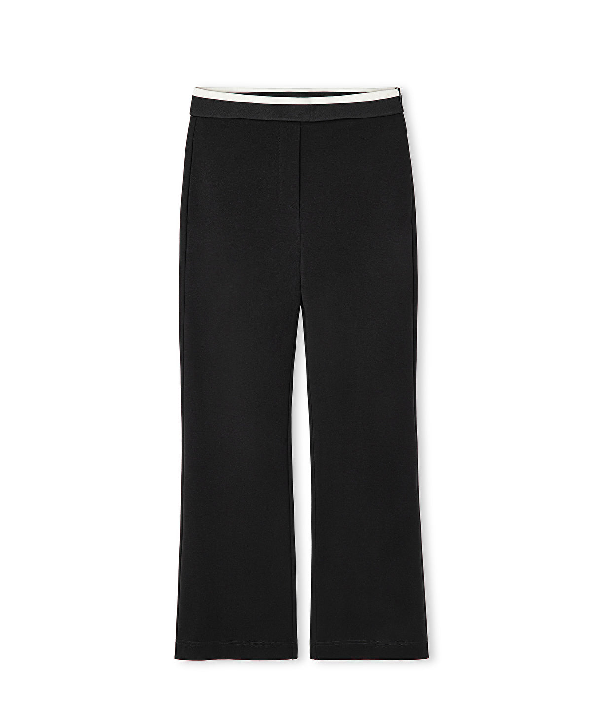 Contrast waist culotte trousers