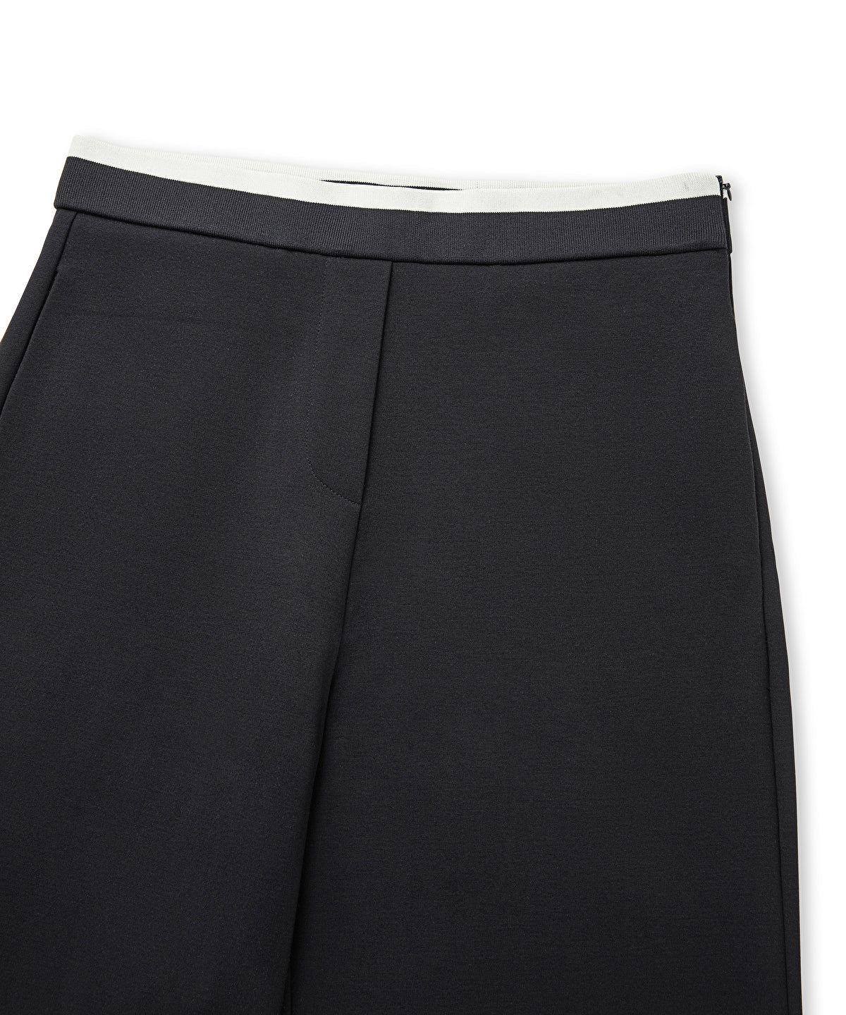 Contrast waist culotte trousers