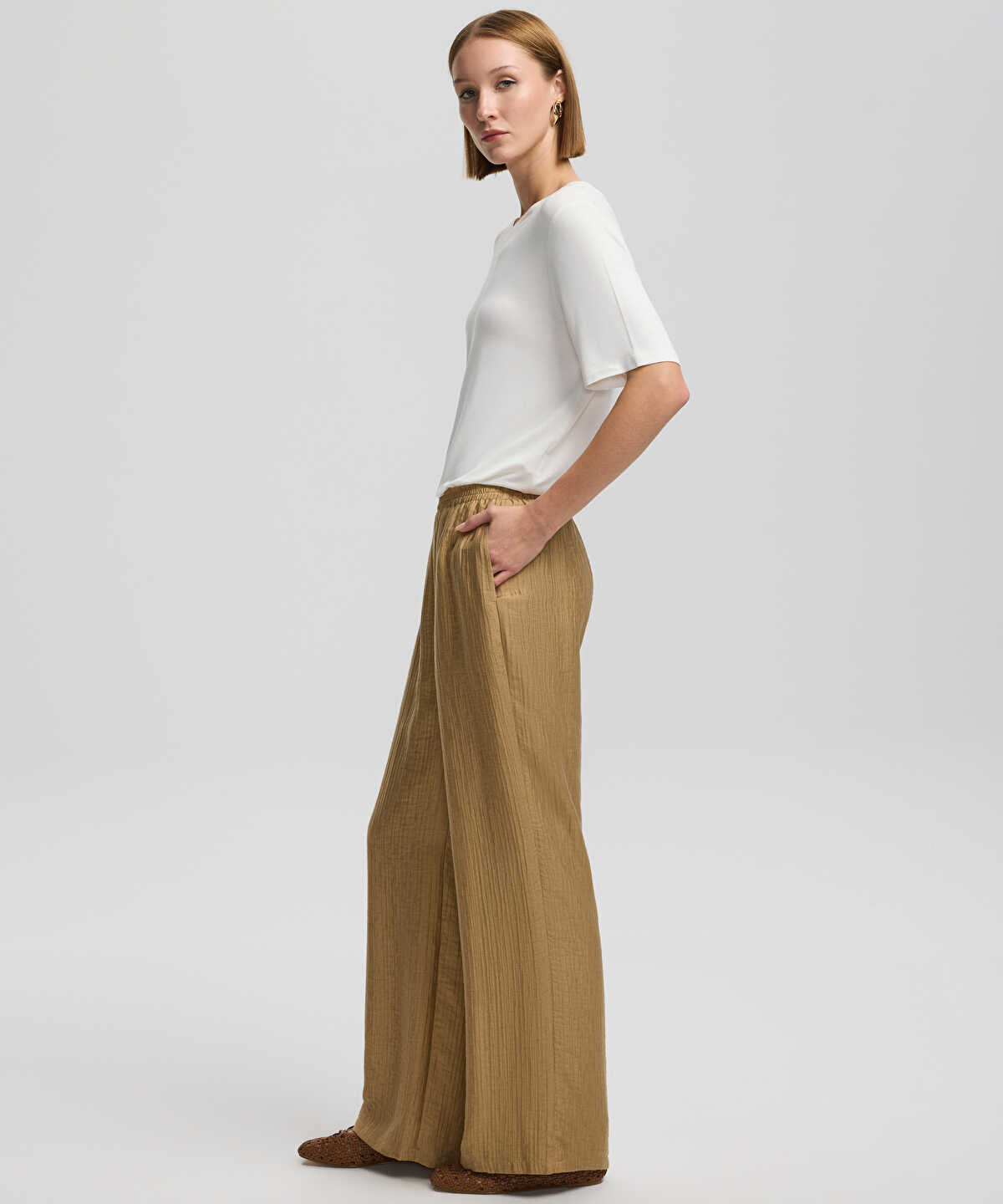 Textured Trousers