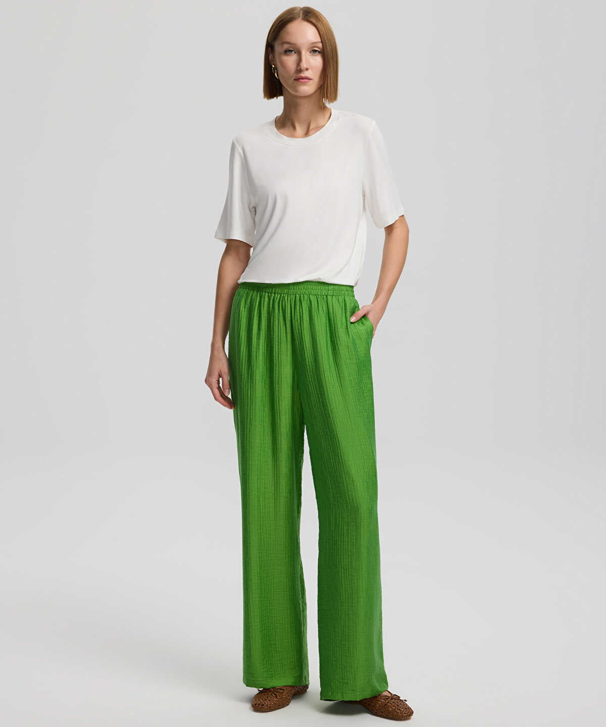 Textured Trousers