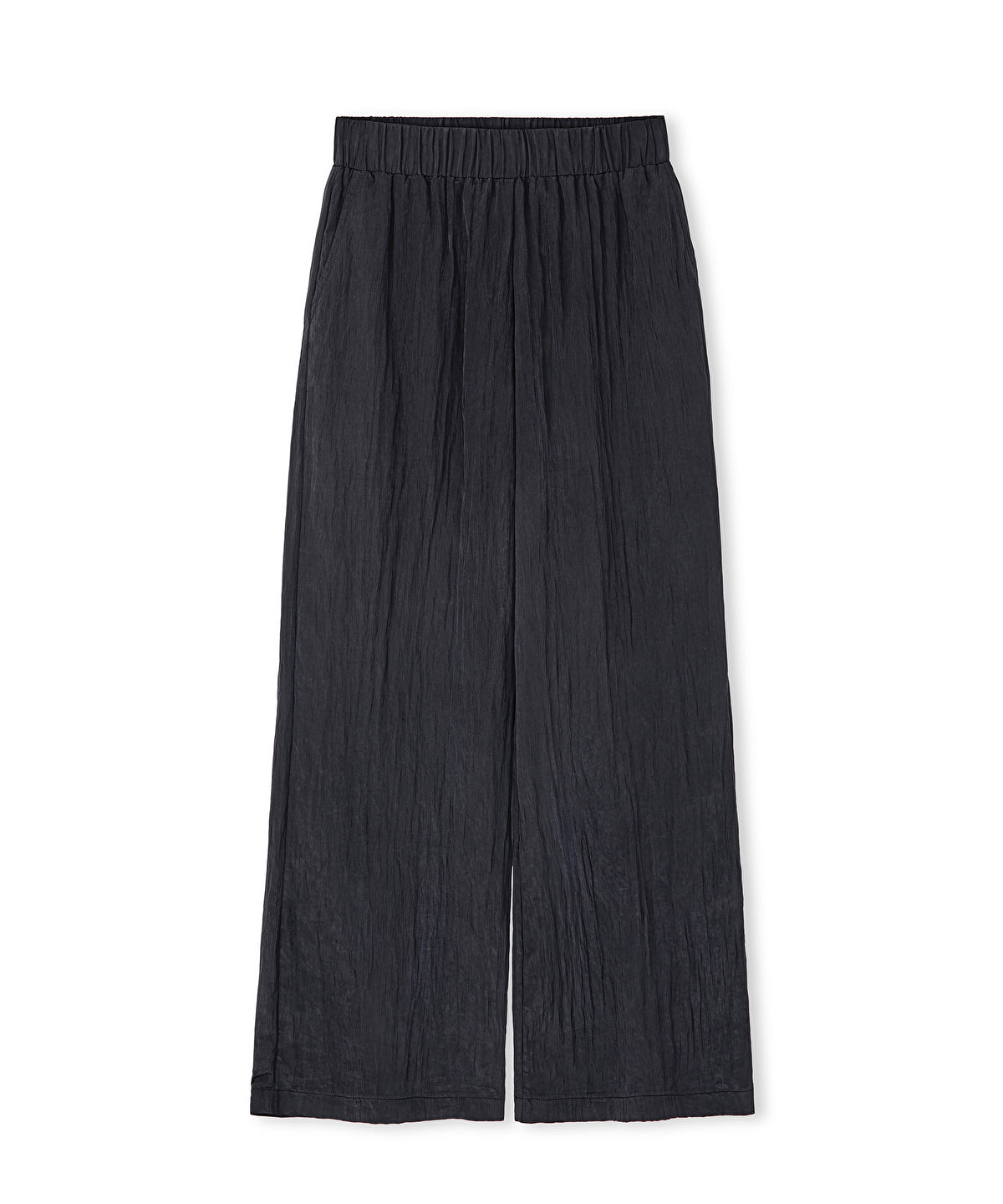 Textured Wide-Leg Trousers