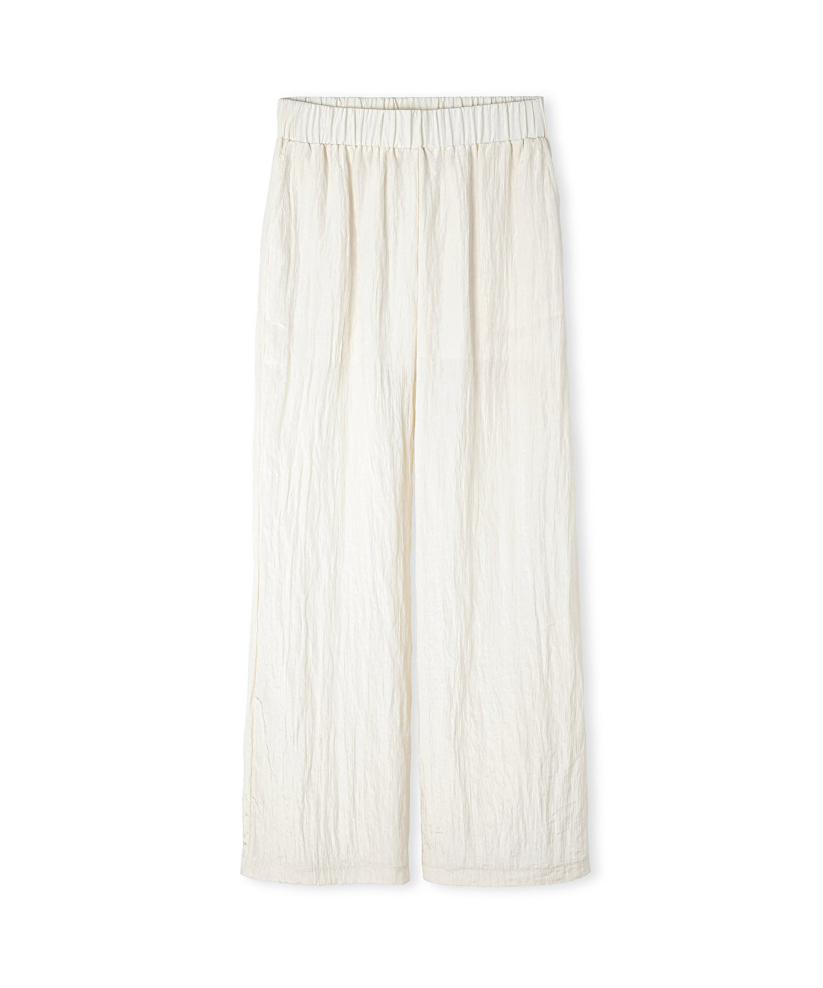 Textured Wide-Leg Trousers
