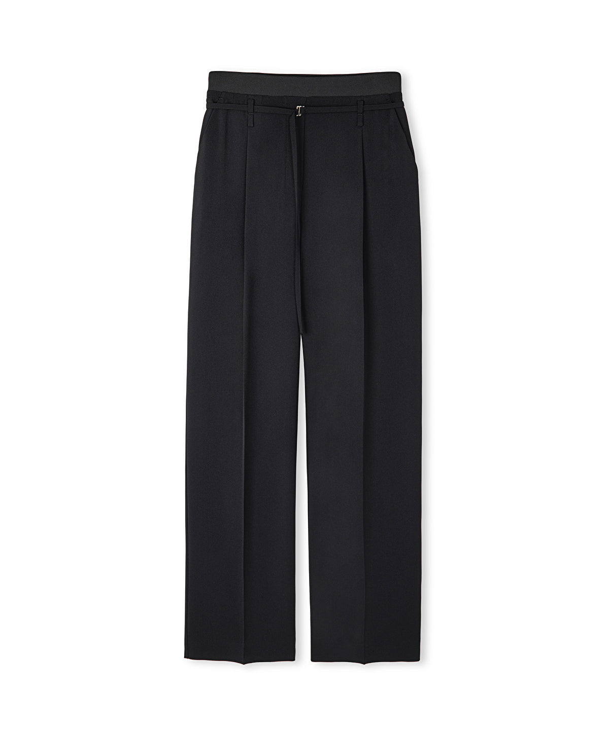 Trousers With Minimal Buckle