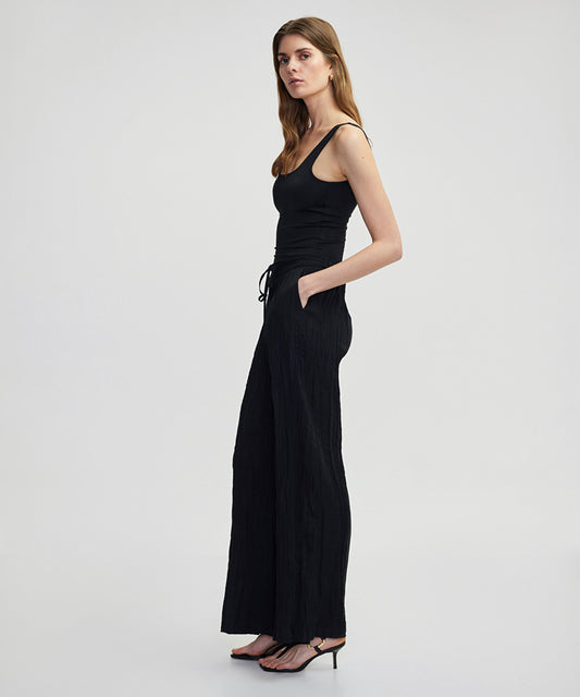 Crinkle-Effect Trousers