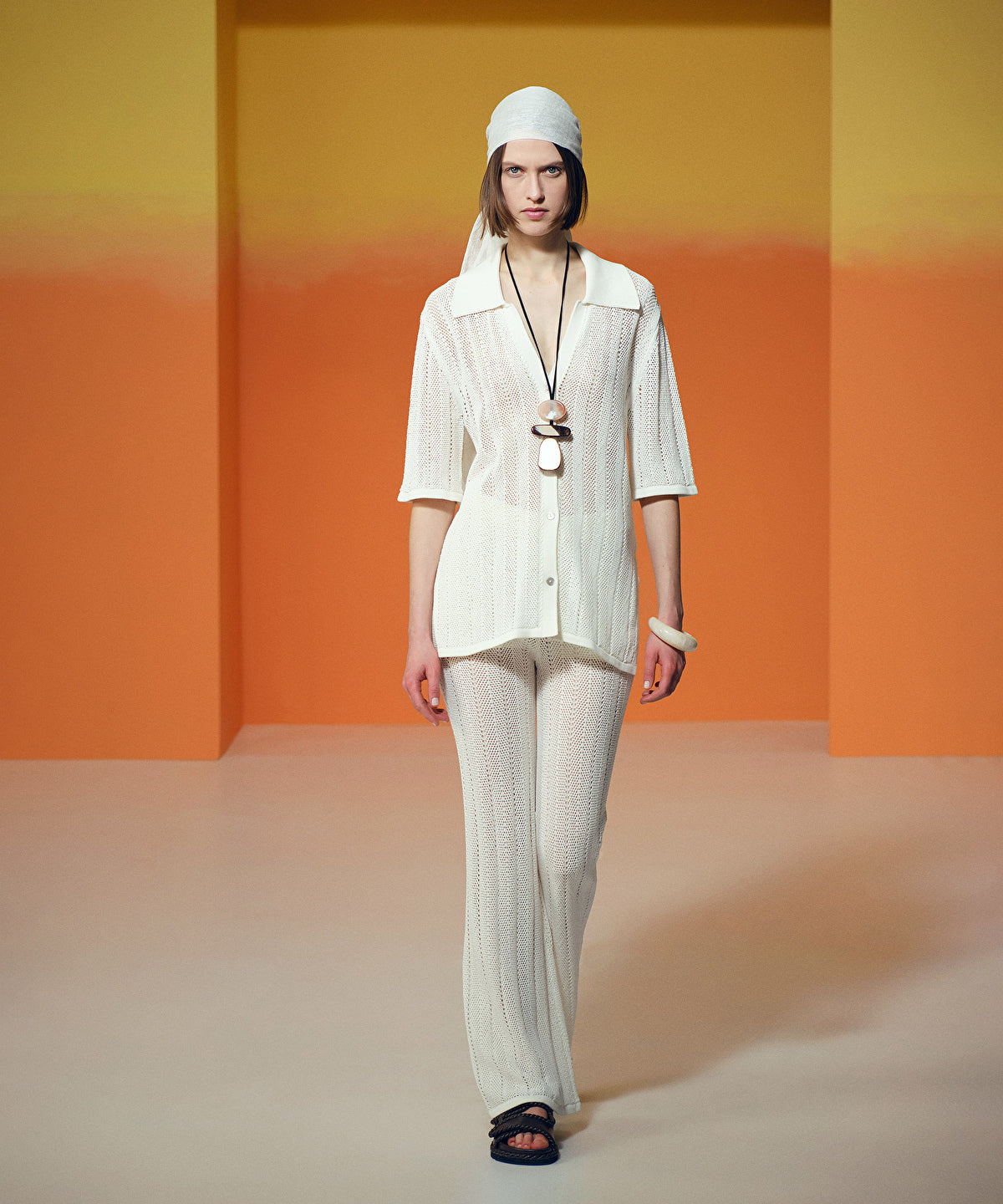 Openwork Knit Trousers