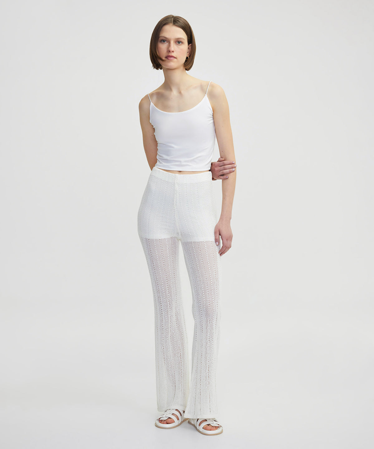 Openwork Knit Trousers
