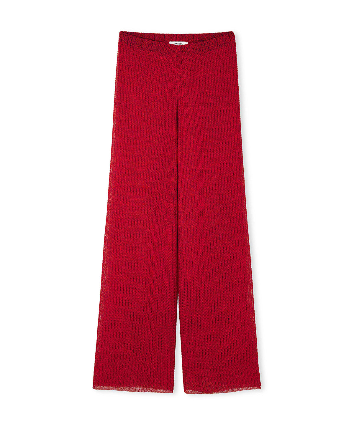 Wide-Leg Knit Trousers