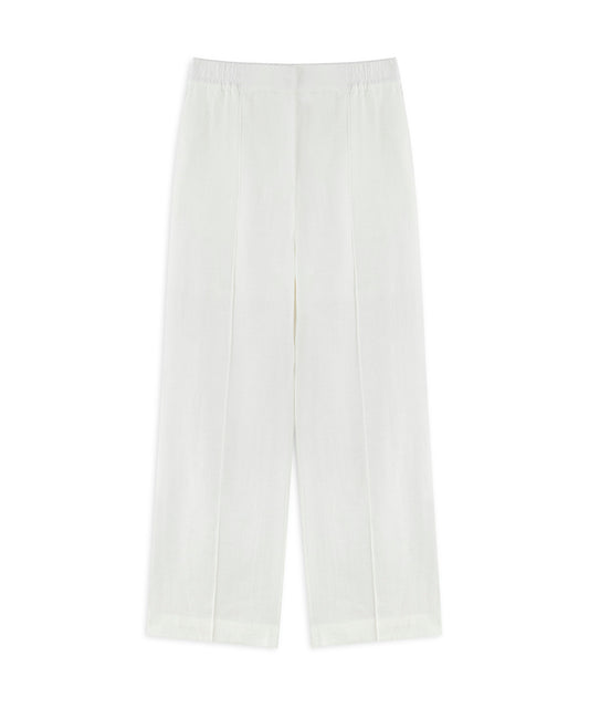Straight-Leg Linen Trousers