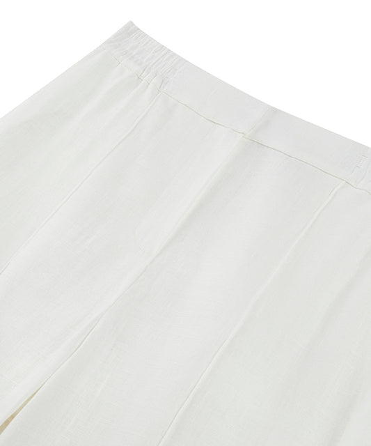 Straight-Leg Linen Trousers