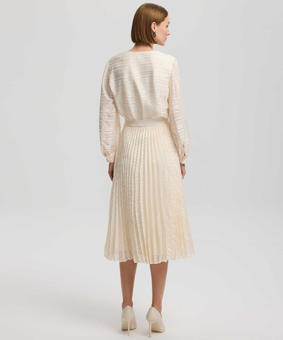 Pleated Midi Skirt