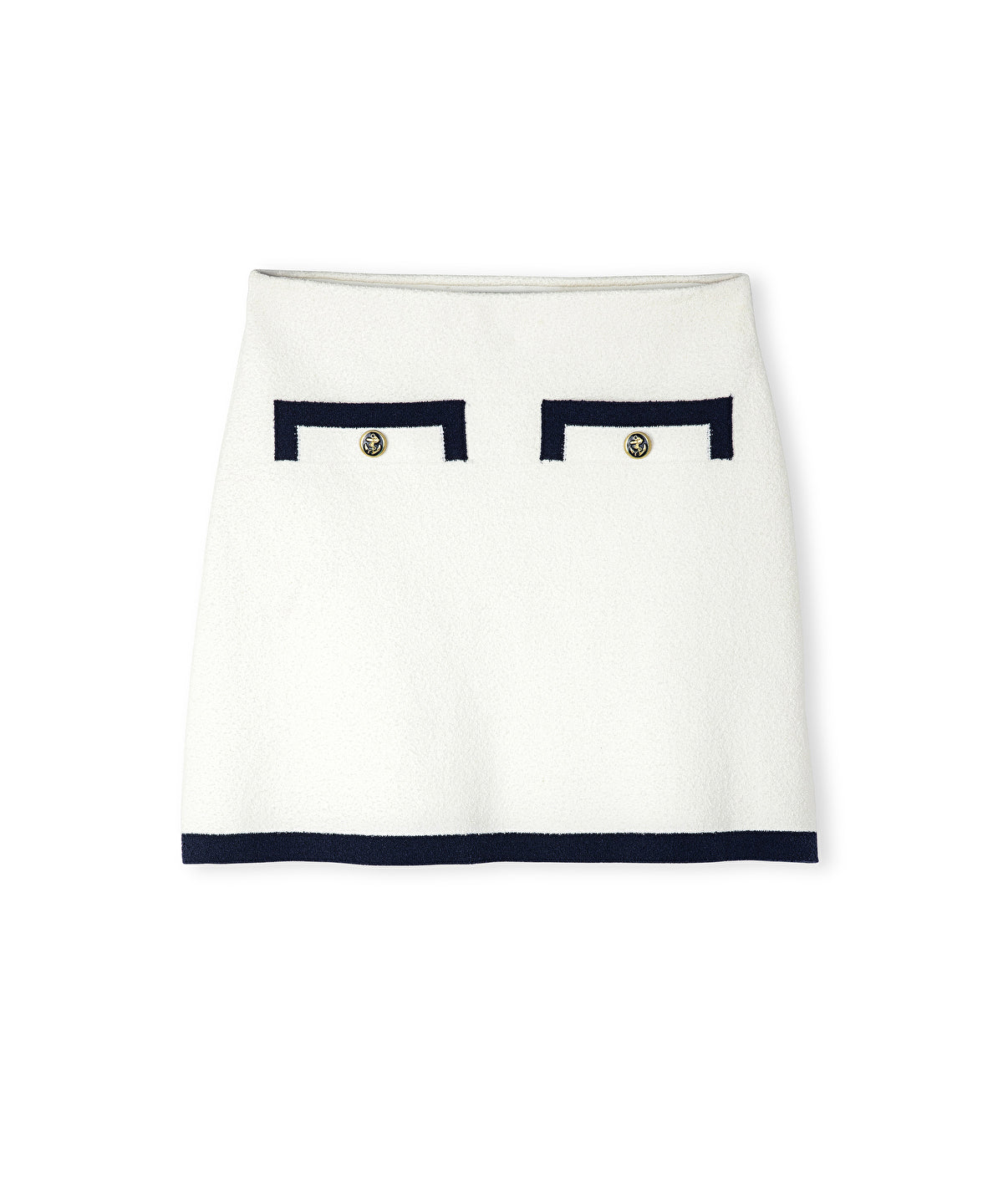 Contrast Piping Skirt