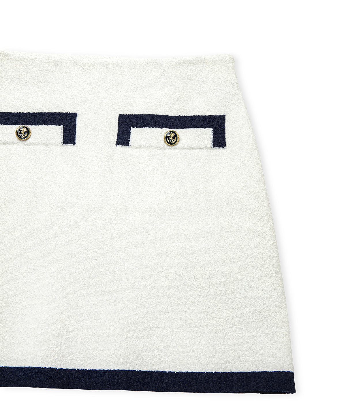 Contrast Piping Skirt