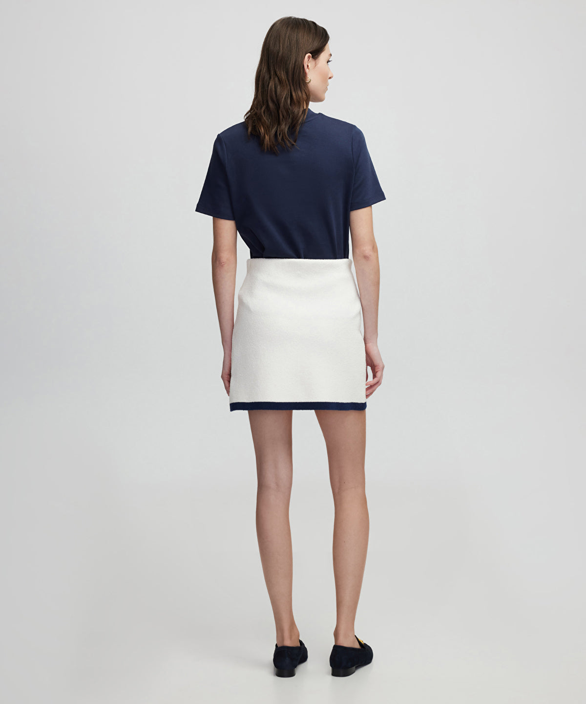 Contrast Piping Skirt