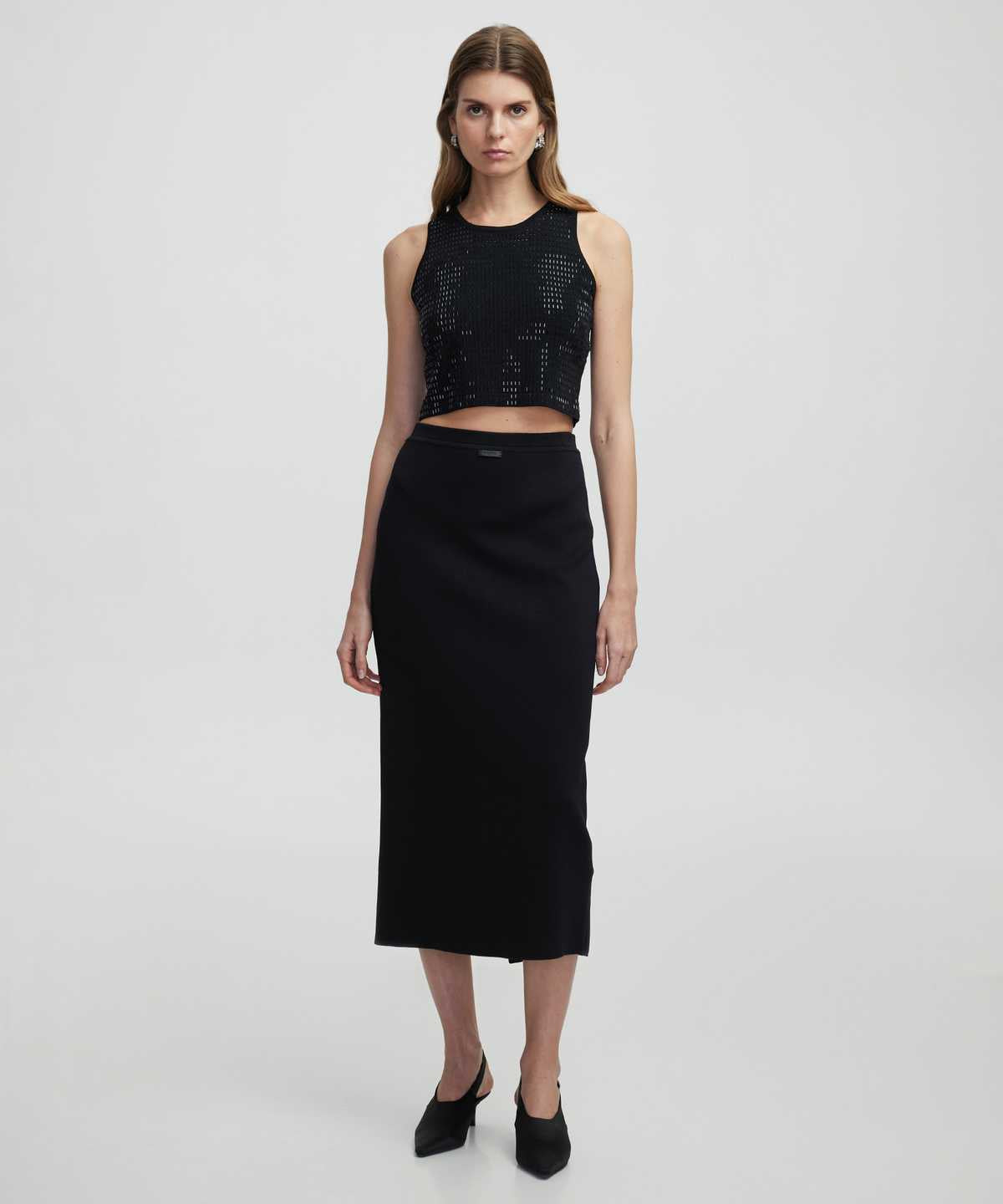 Knit Midi Skirt
